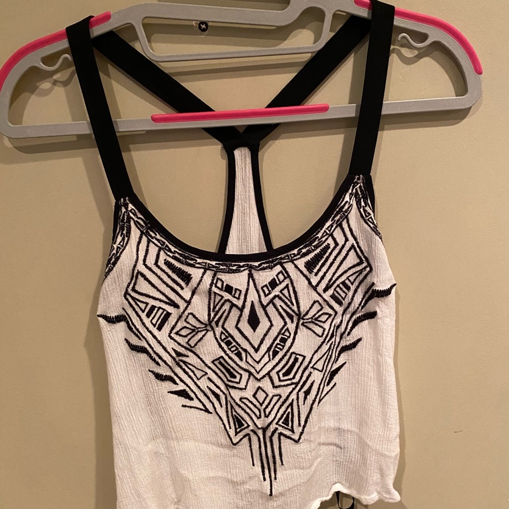 Black and white tank
